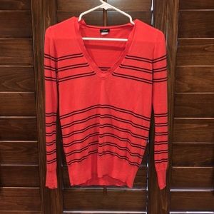 stripped long sleeve sweater